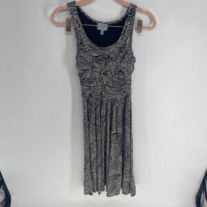 Plenty By Tracy Women's Reese Soft Jersey Walkway Ruched Bodice Midi Dress Sz M